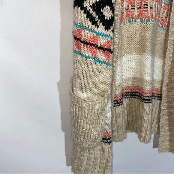 Miracle City Open Front Sweater Cardigan Size S/M - Picture 3 of 5